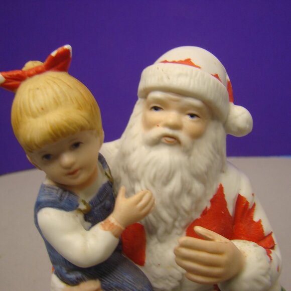1985 Denim Days "I Love Santa" Figurine - #8951 Interiors Homco Vintage - Picture 2 of 16